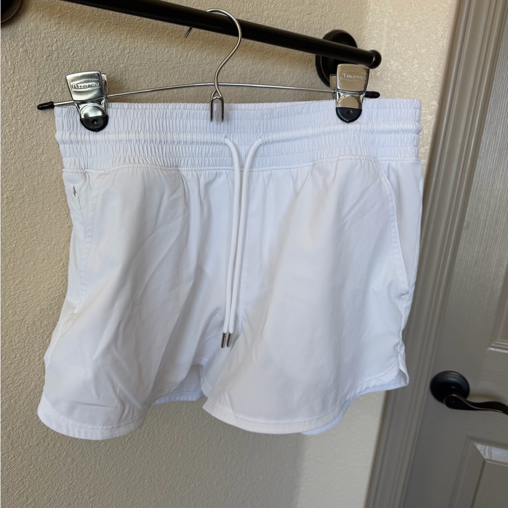 Abercrombie & Fitch White Athletic Shorts